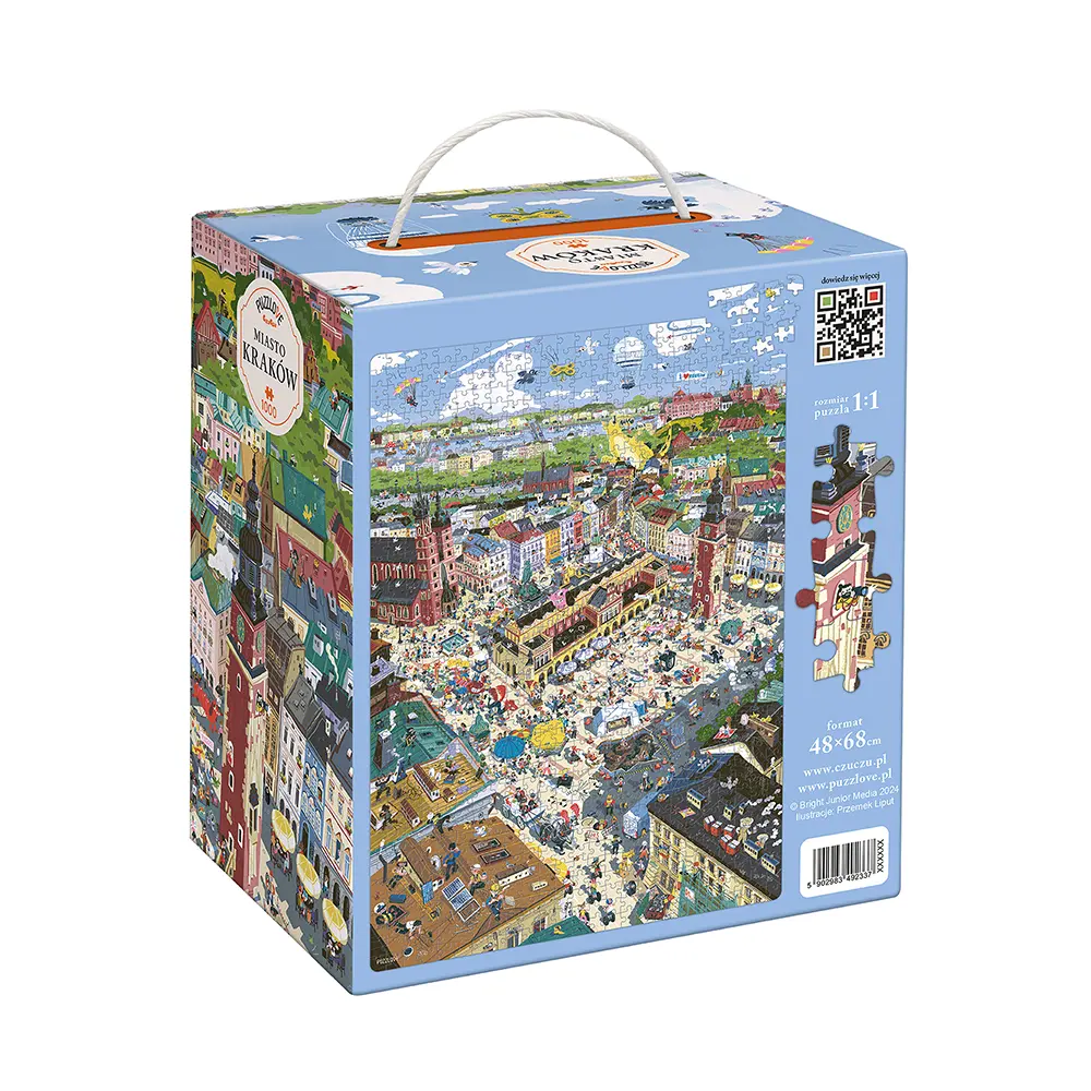 Puzzlove CzuCzu 1000 elementów. Miasto Kraków - Puzzle