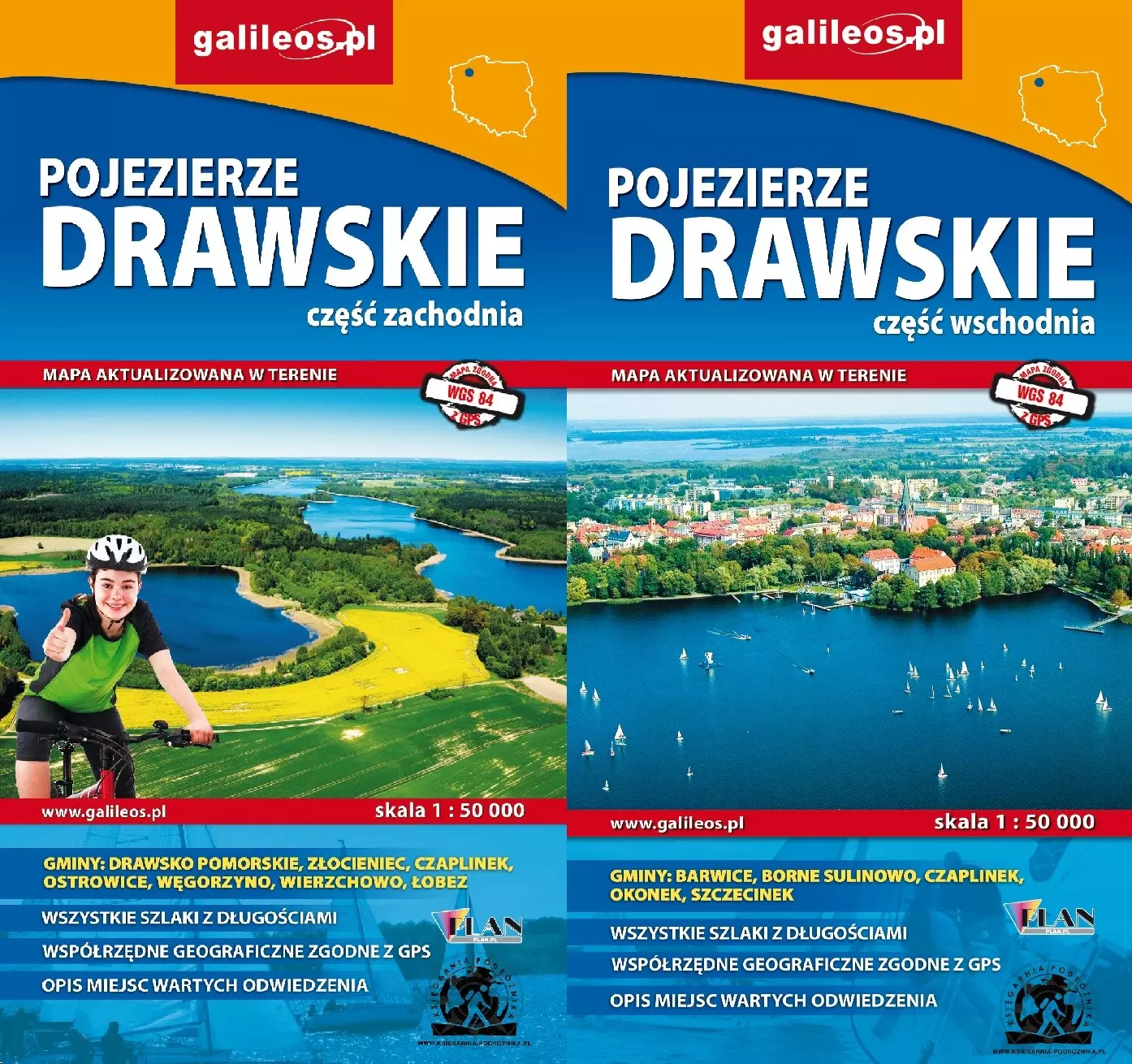 Pojezierze Drawskie. Część wschodnia i zachodnia, 1 : 50 000 - Książki