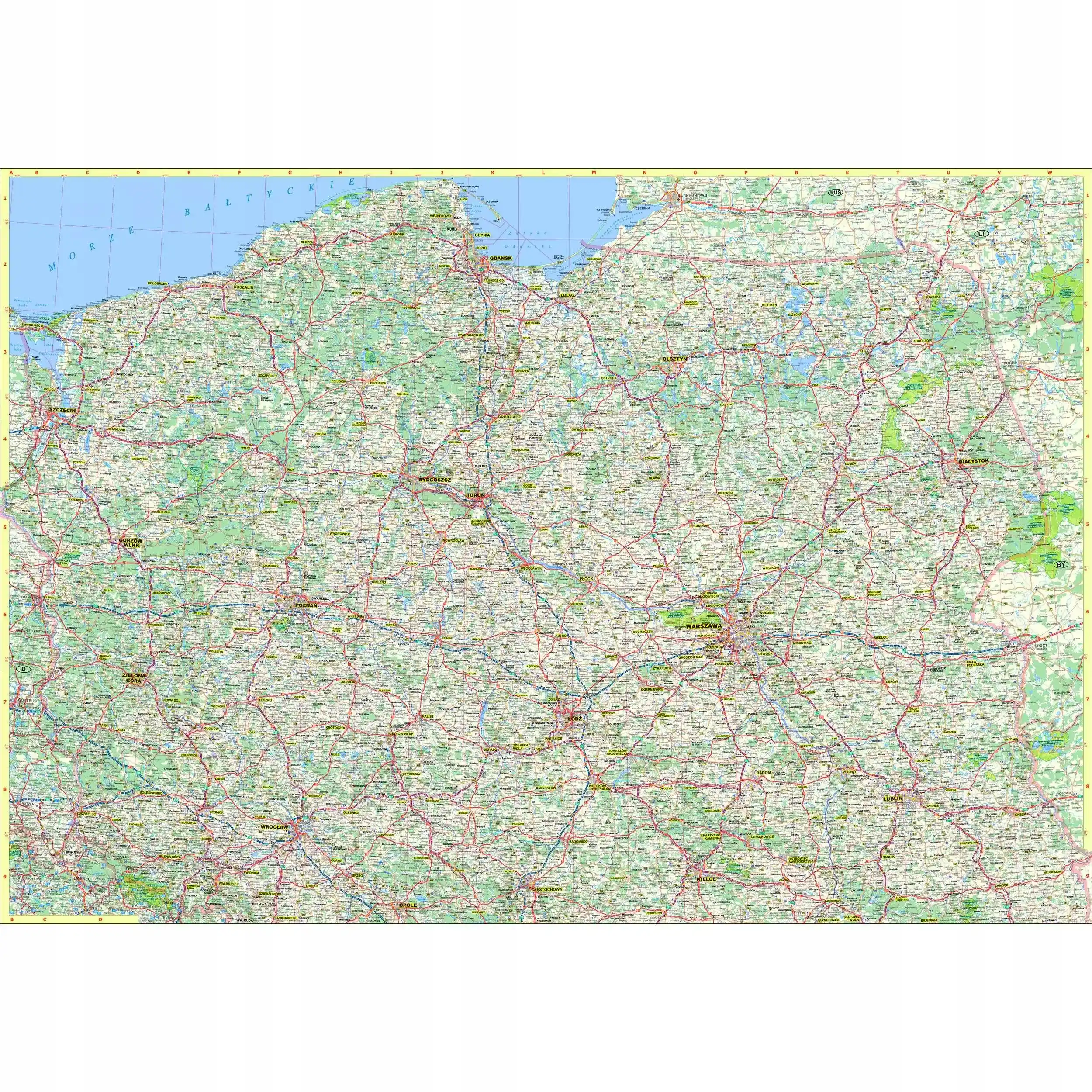 Polska mapa samochodowa składana dwustronna WYDANIE 2026 ArtGlob - Książki