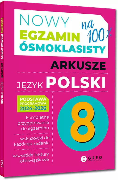 Nowy Egzamin ósmoklasisty. Arkusze. Język polski. 2024-2026 - Książki
