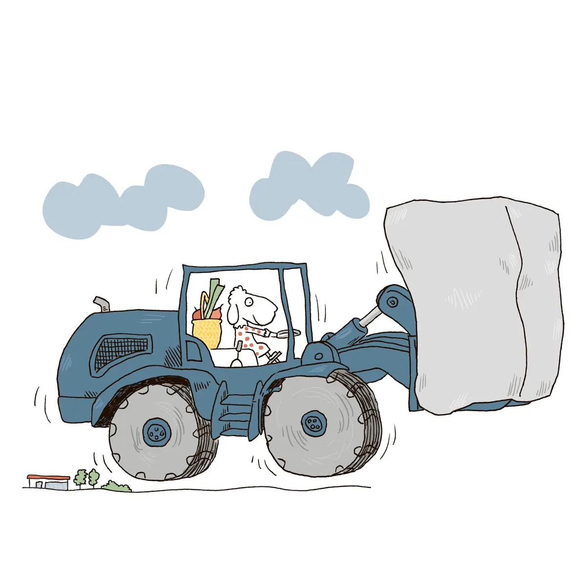 Małe historie o wielkich maszynach. Dźwig, koparka, betoniarka - Książki