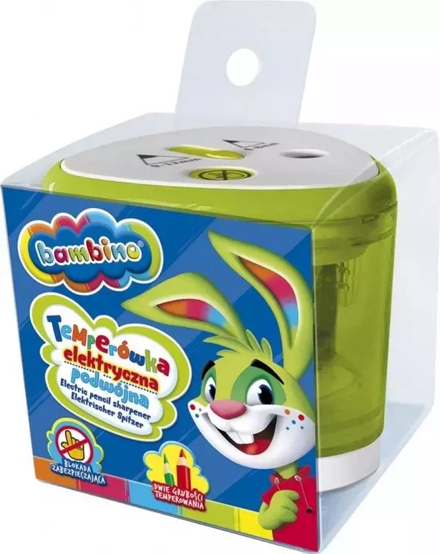 Temperówka elektryczna podwójna BAMBINO - Papiernicze i szkolne