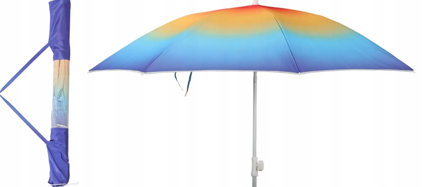 Parasol Plażowy Ogrodowy 180CM Rainbow - Elektronika i akcesoria