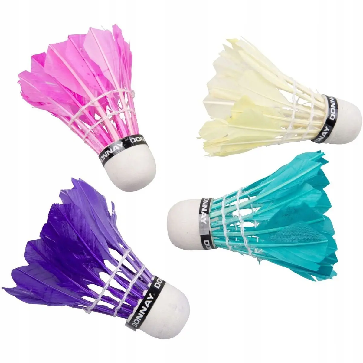 Lotka Badminton z Piór Donnay 5SZT Kolor - Zabawki