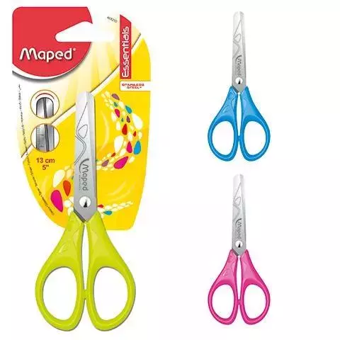Nożyczki szkolne 13 cm Essentials, mix kolorów - Papiernicze i szkolne