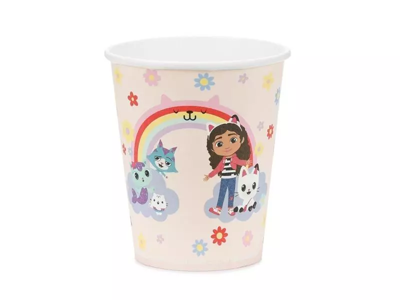Kubeczki Koci Domek Gabi 250ml 6szt - Papiernicze i szkolne