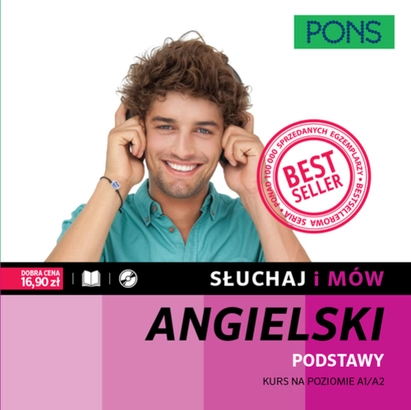 Słuchaj i mów. Podstawy. Kurs angielskiego A1/A2 z nagraniami. Książka + CD - Książki