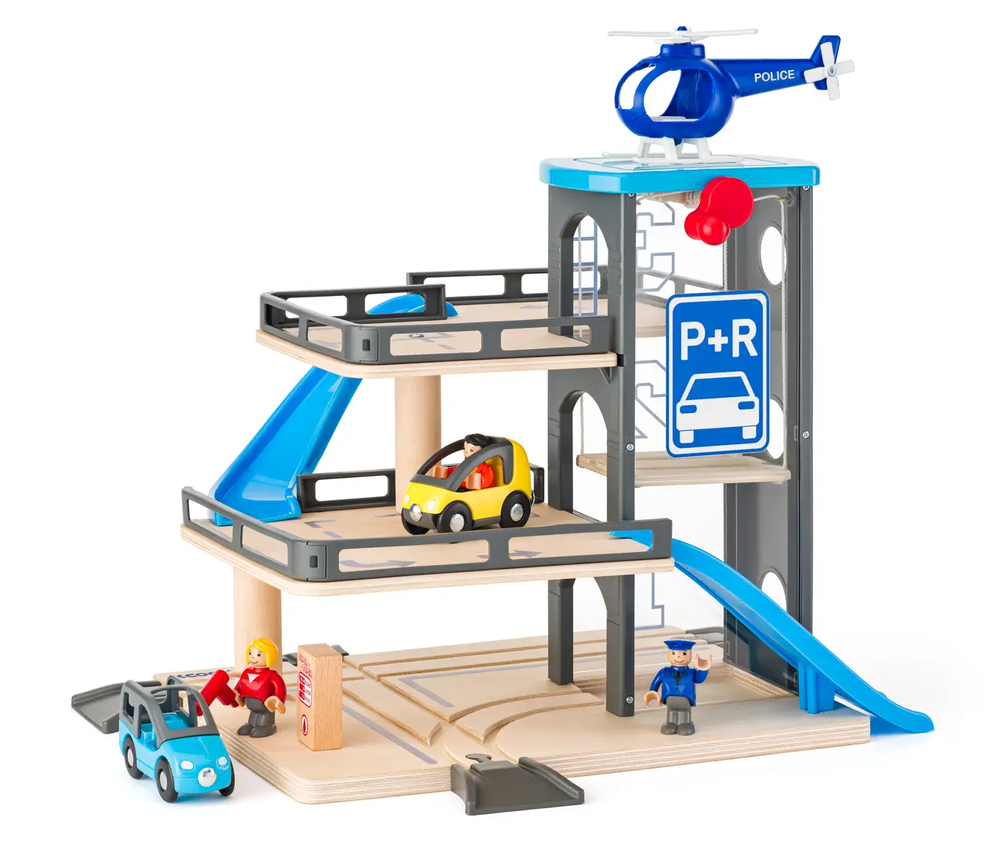 Garaż z autkami i helikopterem - Zabawki