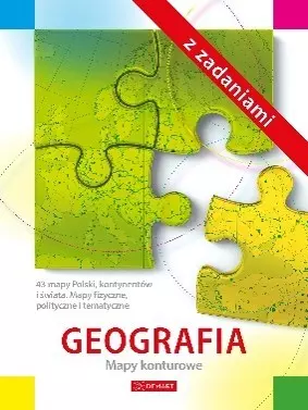 Geografia. Mapy konturowe z zadaniami - Książki