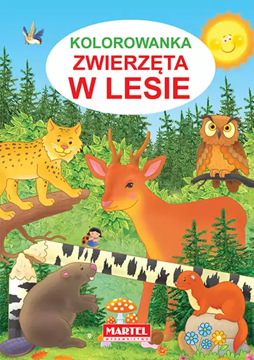 Kolorowanka. Zwierzęta w lesie - Książki