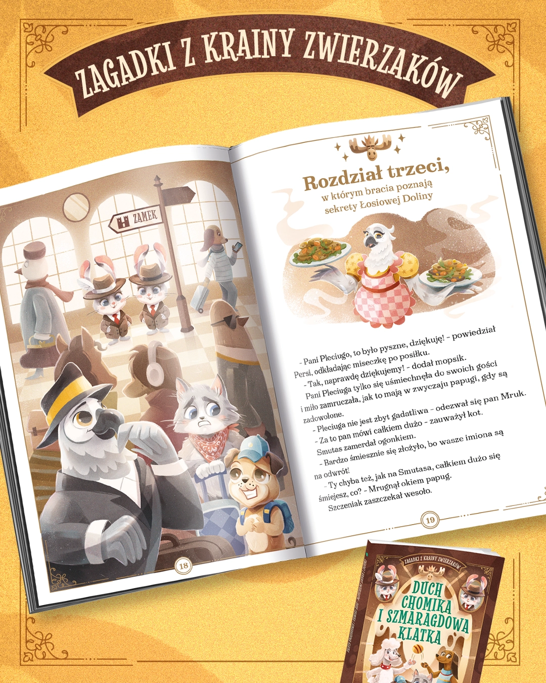 Zagadki z Krainy Zwierzaków. Duch chomika i szmaragdowa klatka - Książki