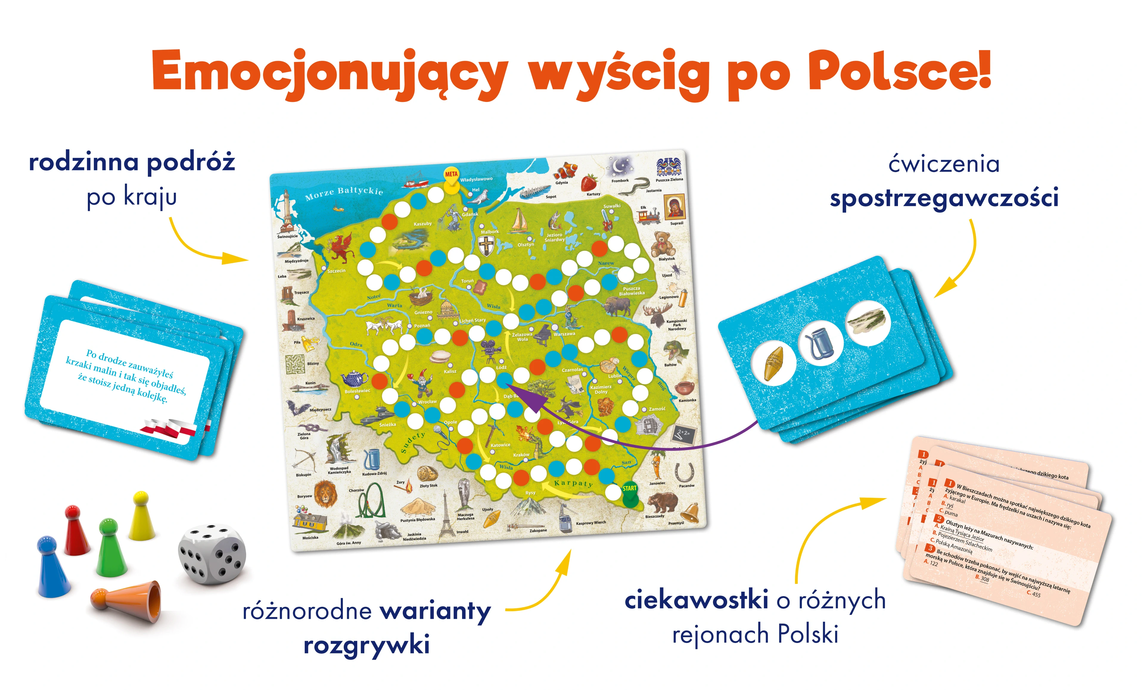 Gra edukacyjna. Polska - Gry