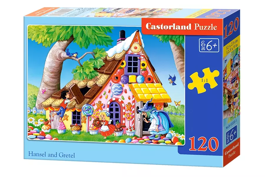Puzzle 120 elementów. Jaś i Małgosia - Puzzle