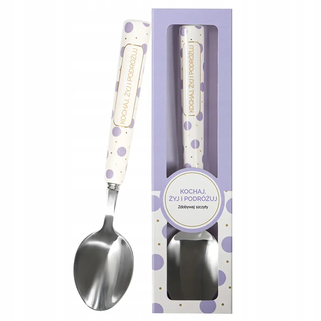 PREZENT NA URODZINY IMIENINY DZIEŃ KOBIET ŁYŻECZKA Z GRAWEREM DLA KOBIETY - Papiernicze i szkolne