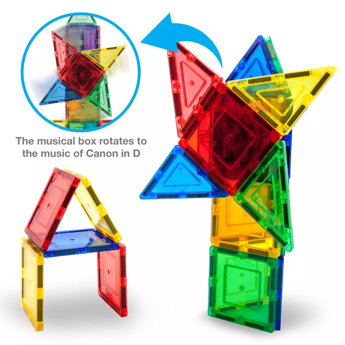 PICASSO Muzyczny Zestaw 20 Elementów, klocki magnetyczne - Zabawki