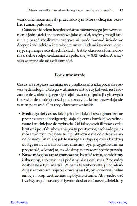 Faik. Sztuczna inteligencja w służbie fałszywej rzeczywistości. Jak przetrwać w epoce cyfrowych oszustw - Książki