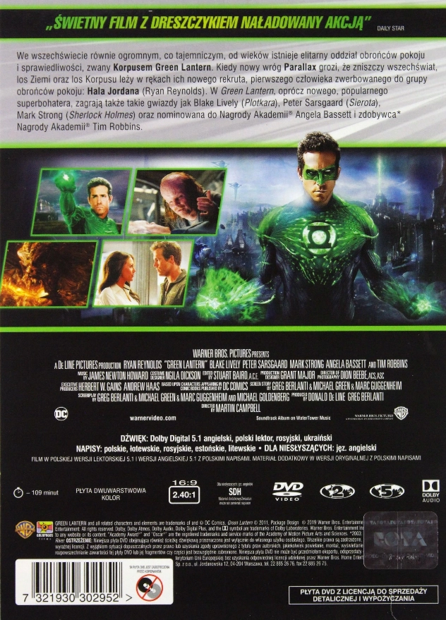 Kolekcja DC. Green Lantern, DVD - Filmy