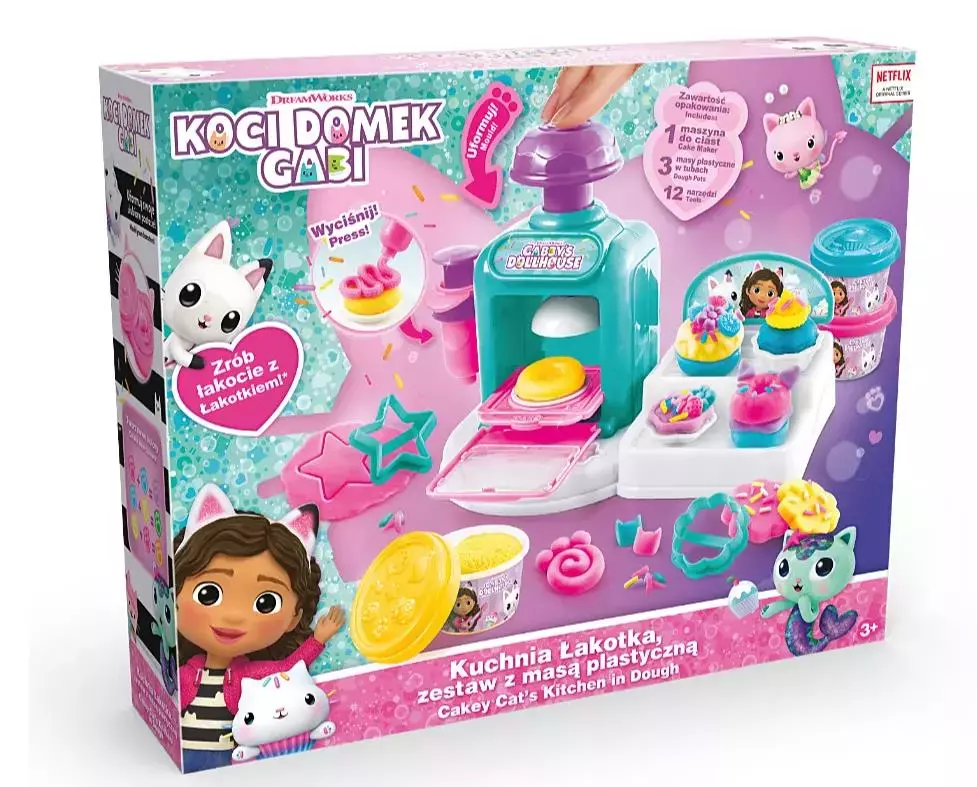 Koci Domek Gabi. Kuchnia Łakotka. Zestaw z masą plastyczną - Zabawki