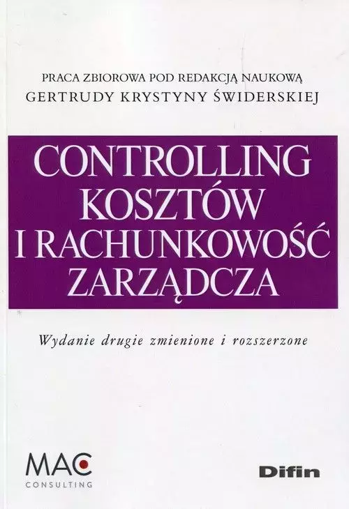 Controlling kosztów i rachunkowość zarządcza, wydanie 2 - Książki