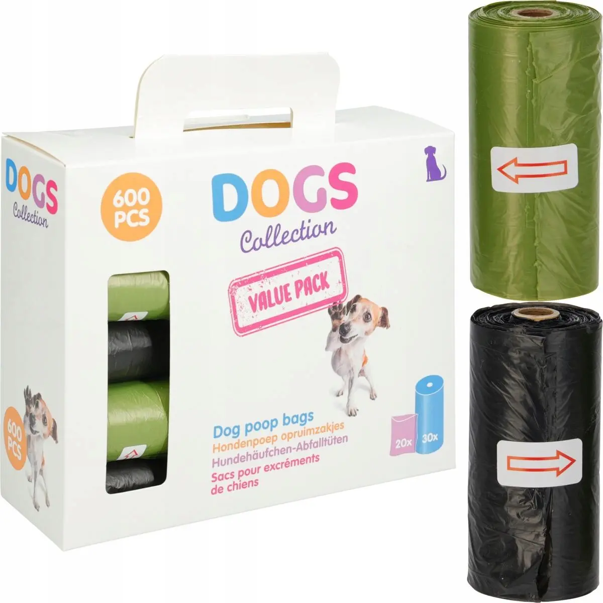 Woreczki na Psie Odchody 600SZT 22x30CM Dogs Collection - Elektronika i akcesoria