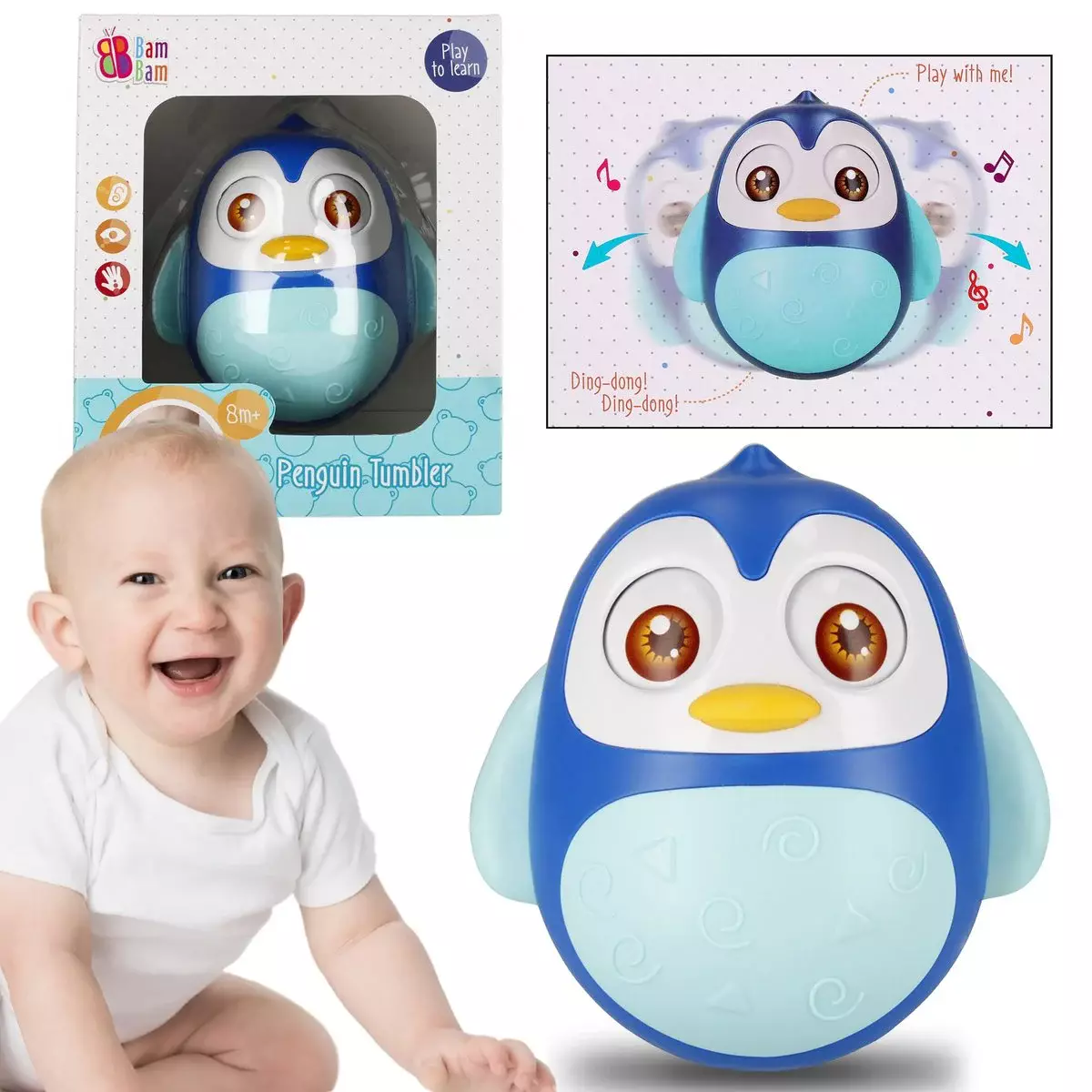 Wańka-wstańka pingwinek - Zabawki