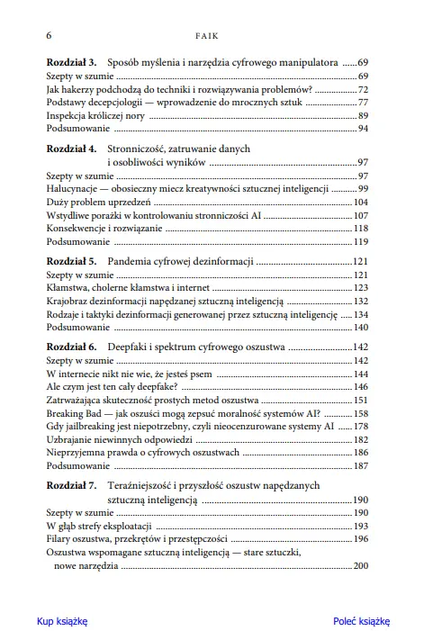 Faik. Sztuczna inteligencja w służbie fałszywej rzeczywistości. Jak przetrwać w epoce cyfrowych oszustw - Książki