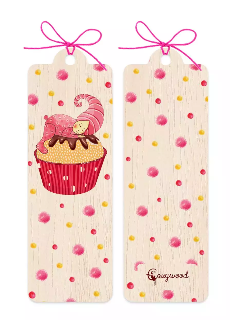 Zakładka drewniana Narodziny dziewczynka - Książki