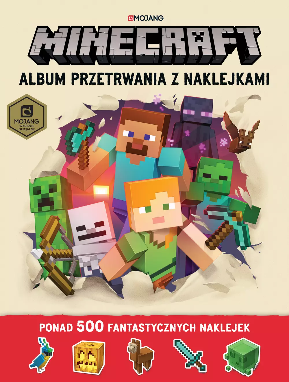 Minecraft. Album przetrwania z naklejkami - Książki