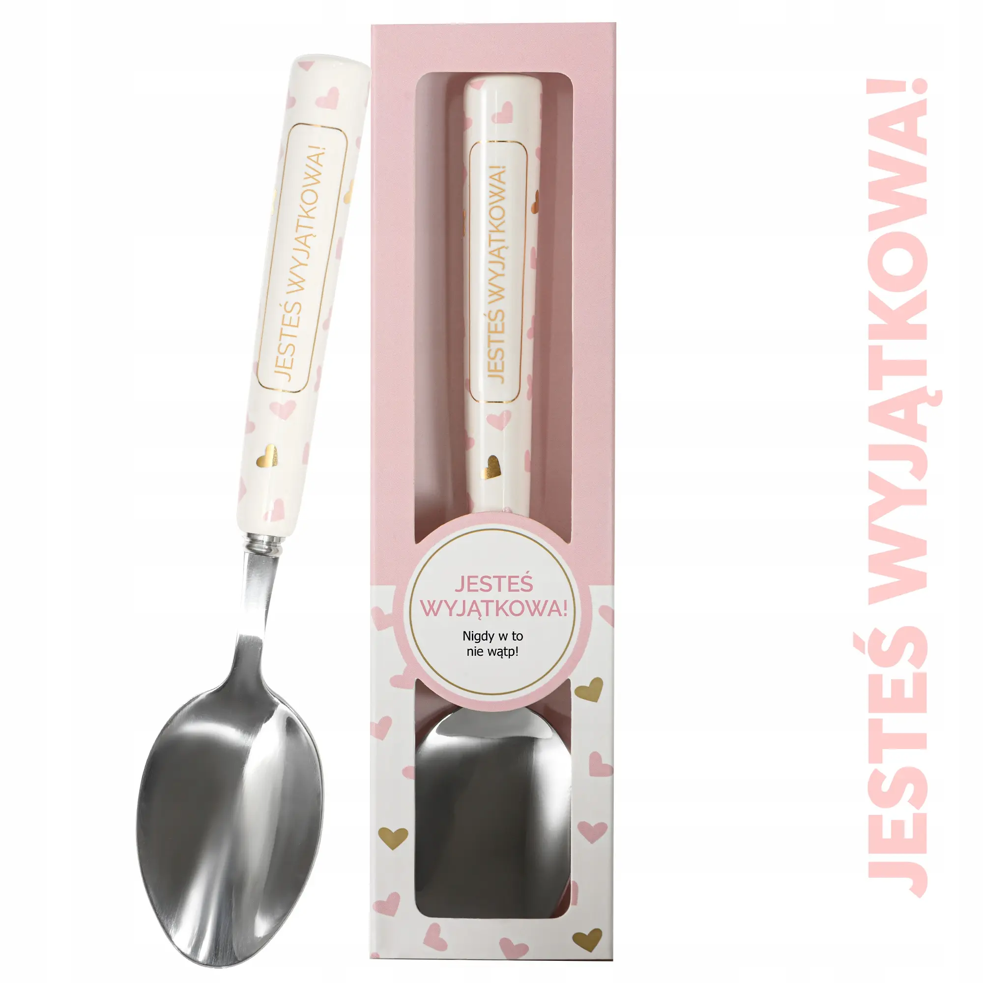 PREZENT NA URODZINY IMIENINY DZIEŃ KOBIET ŁYŻECZKA Z GRAWEREM DLA KOBIETY - Papiernicze i szkolne