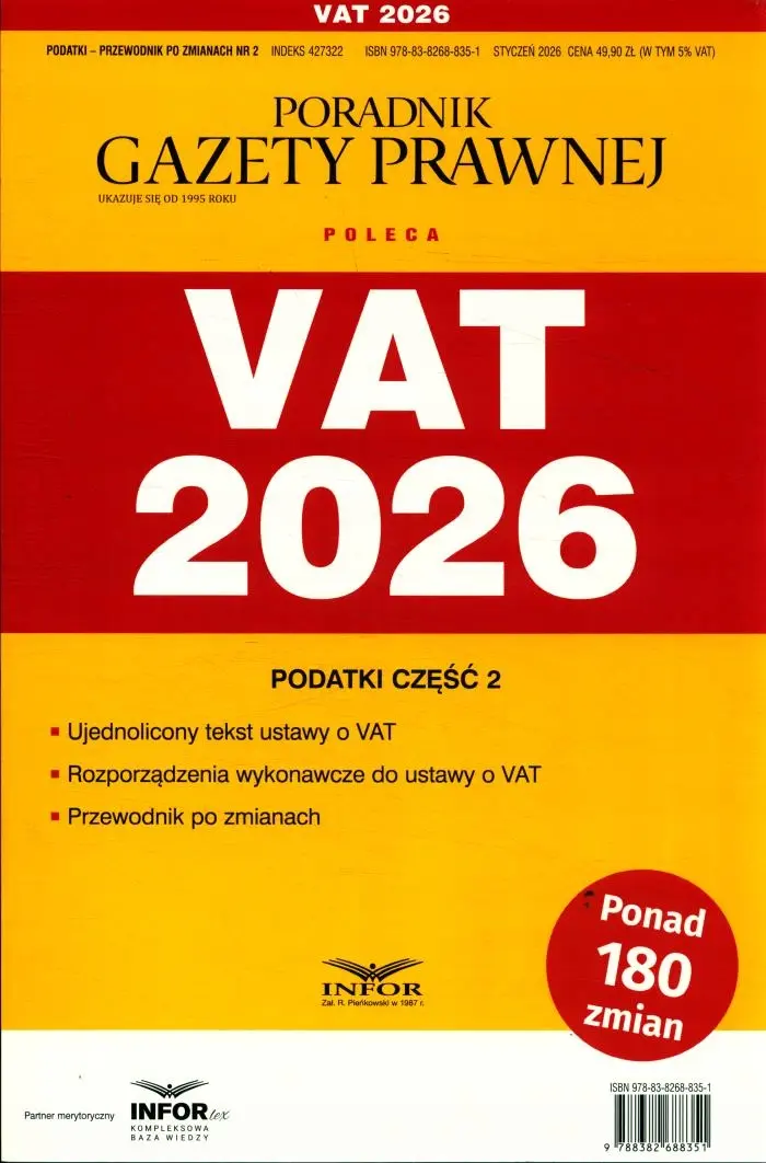 PODATKI - PRZEWODNIK PO ZMIANACH VAT 2026 - Książki