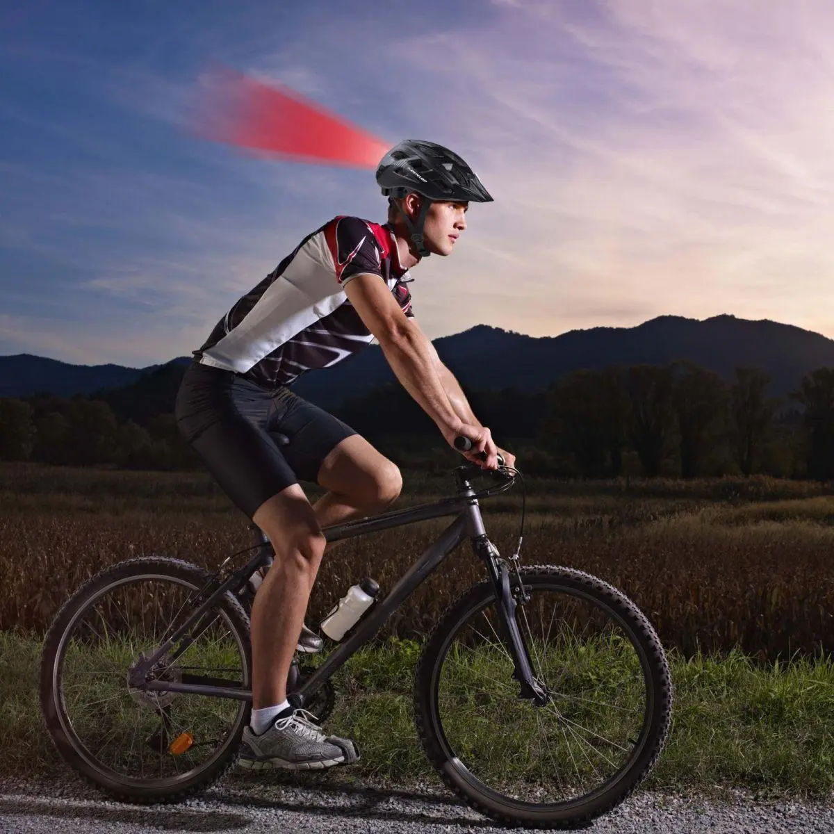 Kask Rowerowy Mtb 6xLED Dunlop R.L - Zabawki