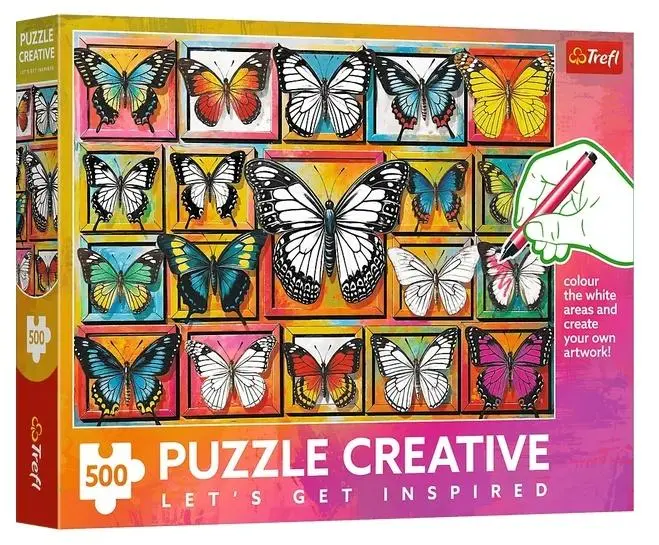 Puzzle 500 Kolekcja motyli - Puzzle