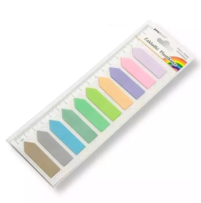 Zakładki indeksujące plastikowe - Papiernicze i szkolne