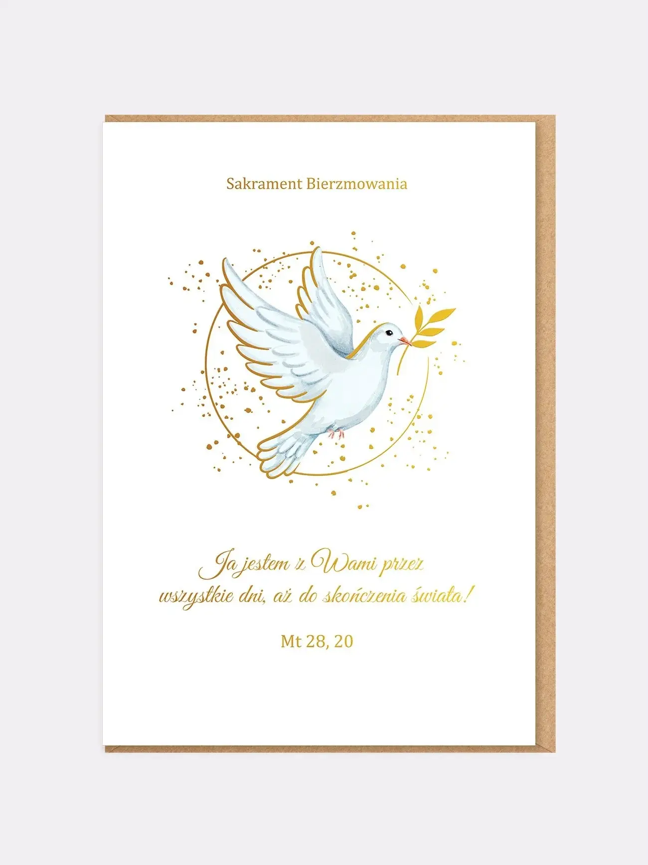 JA JESTEM Z WAMI / kartka na bierzmowanie PREZENT NA BIERZMOWANIE - Papiernicze i szkolne