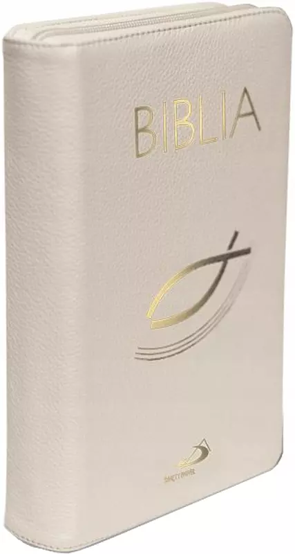 Biblia z rybką z suwakiem biała - Książki