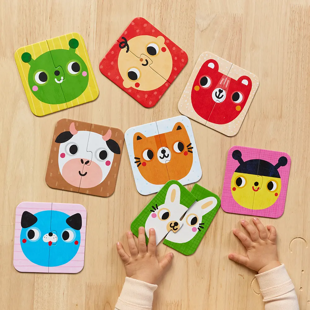 Puzzle CzuCzu. Układam połówki. Buzie dla dzieci - Puzzle