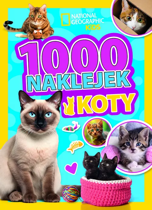 1000 naklejek. Koty. National Geographic Kids - Książki