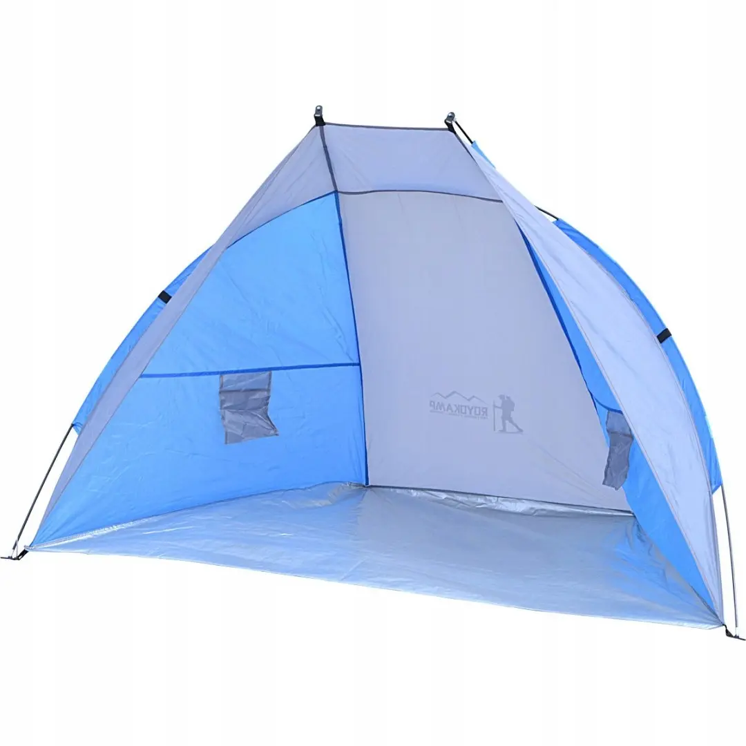 Namiot Osłona Plażowa Sun 200x100x105cm Szaro-niebieska Enero Camp - Elektronika i akcesoria