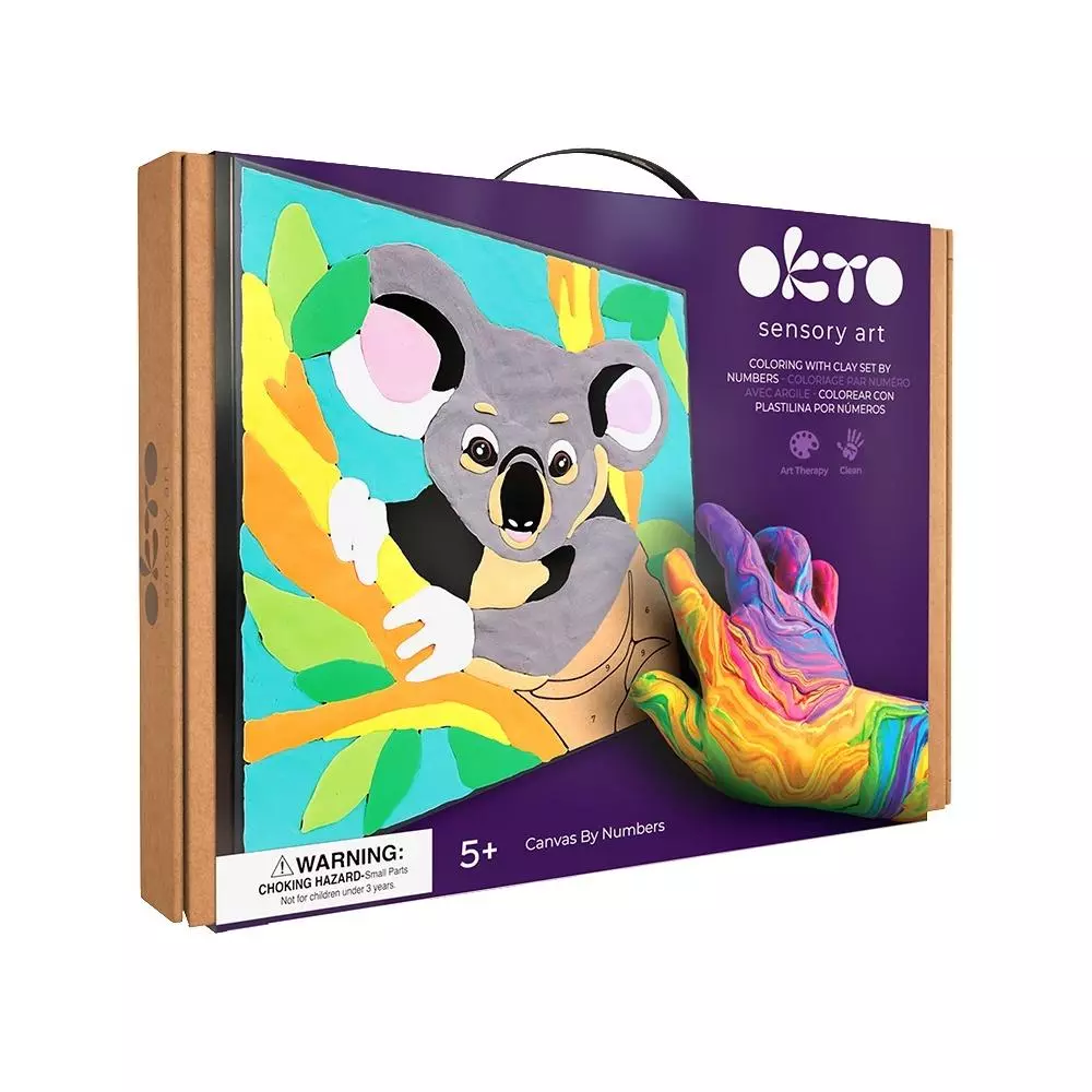 Kolorowanka z masy plastycznej po numerach Koala