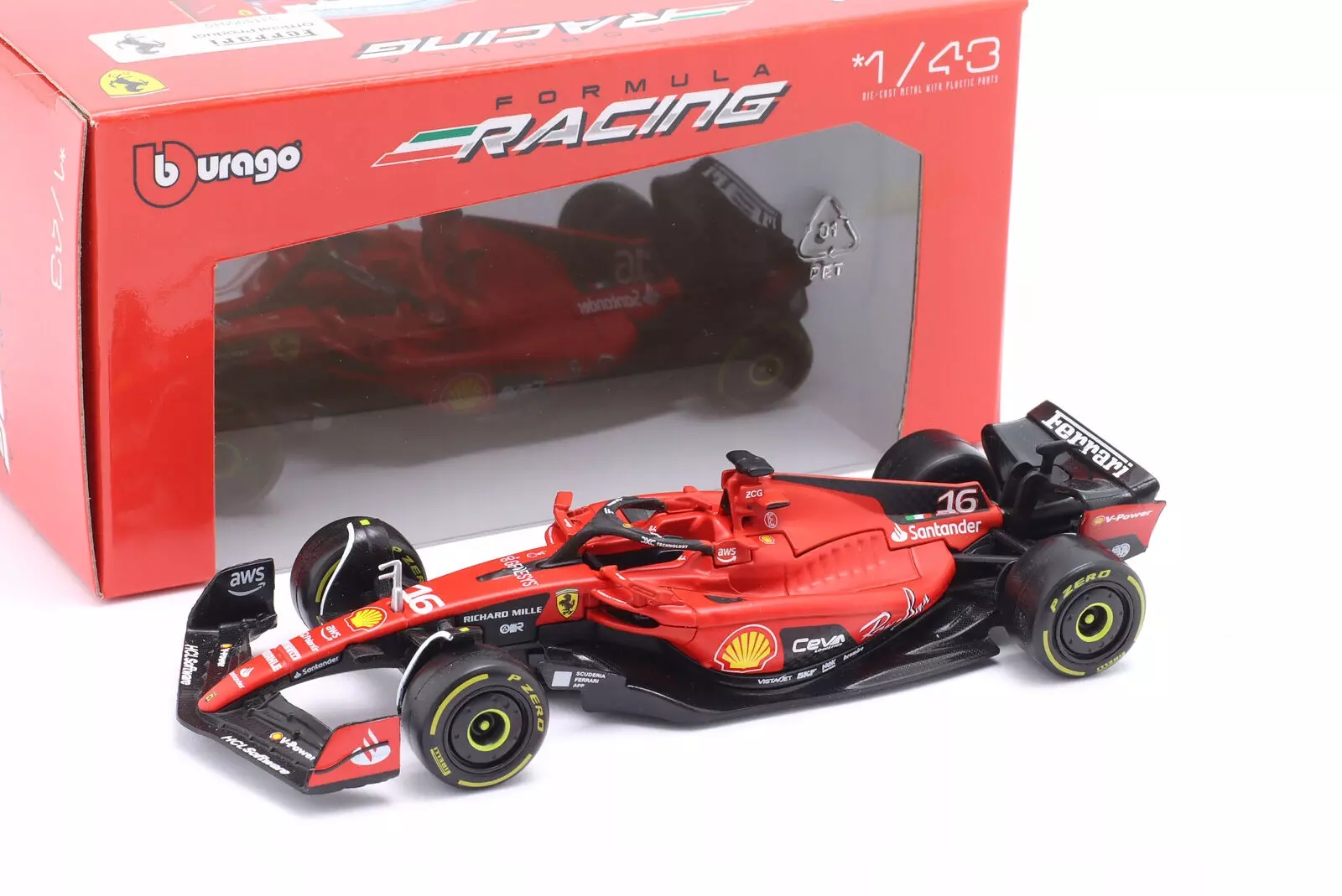 F1 FERRARI SF-23 #16 C.Leclerc 2023 1/43 Bburago - Zabawki