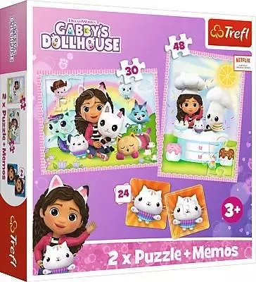 Puzzle 2w1 + memos Gabi z kocim przyjacielem TREFL - Puzzle