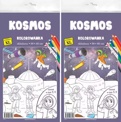 Kolorowanka XL. Kosmos 2szt/zgr - Książki
