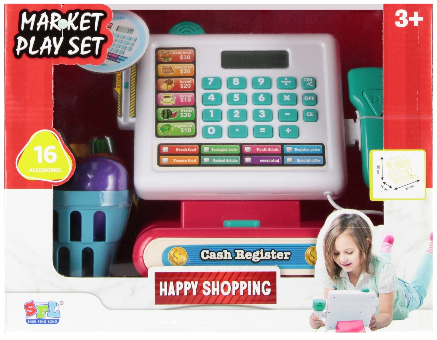 Kasa Sklepowa Na Baterie z Akcesoriami Mega Creative 568377 - Zabawki