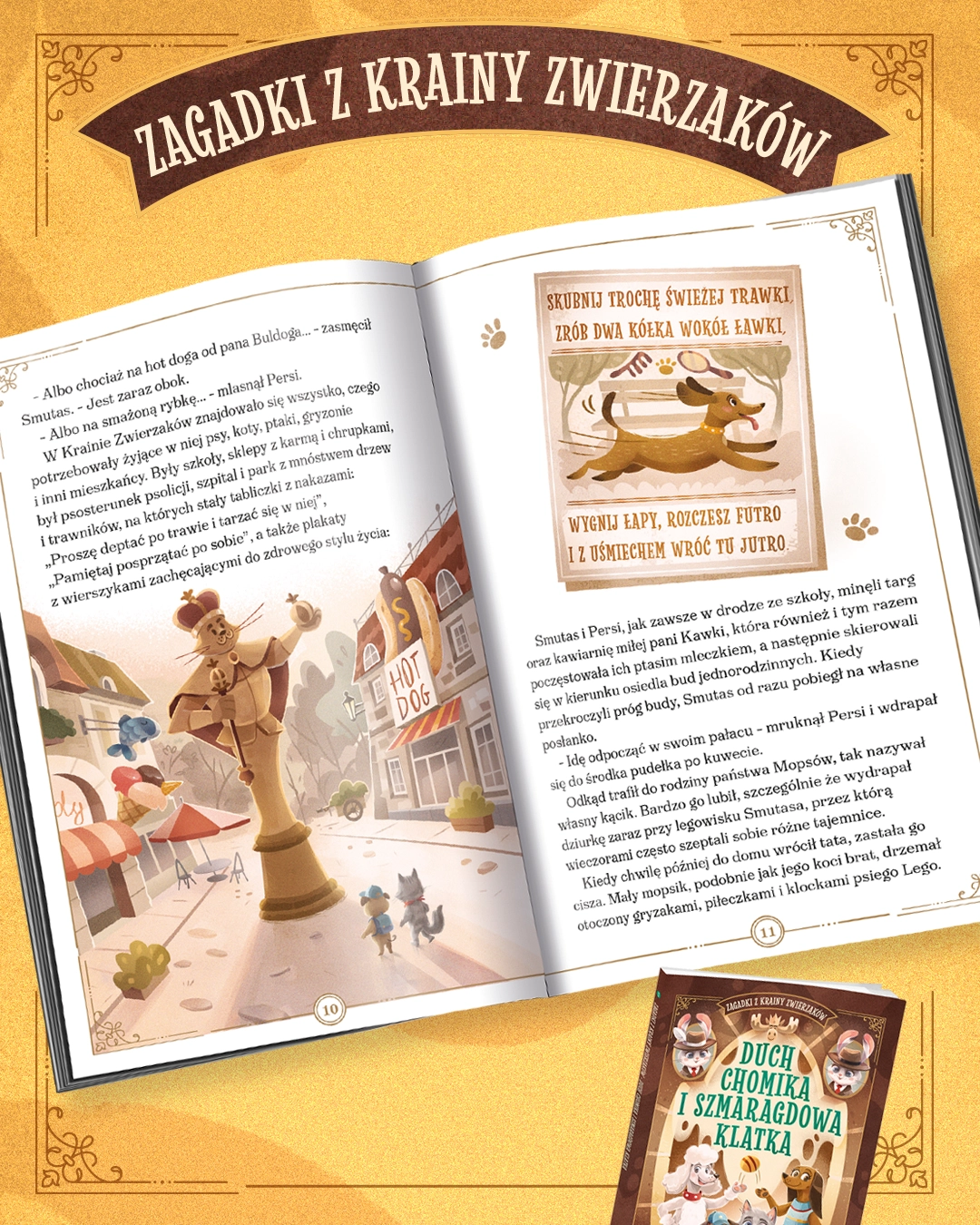 Zagadki z Krainy Zwierzaków. Duch chomika i szmaragdowa klatka - Książki