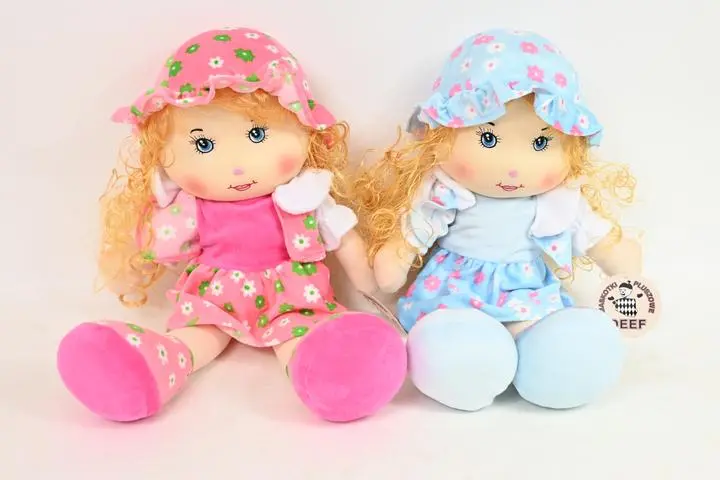 Lalka miękka kręcone włosy duża BRG 03895 38953 - Zabawki