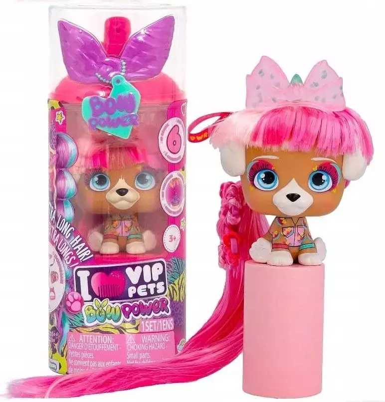 VIP PETS Bow Power Kim S6 | Poupée à collectionner au look urbain tendance, avec cheveux longs pour coiffer et décorer – Jouet et cadeau pour filles et garçons à partir de VIP PETS Bow Power Kim S6 | Poupée à collectionner au look urbain tendance, avec cheveux longs pour coiffer et décorer – Jouet et cadeau pour filles et garçons à partir de
