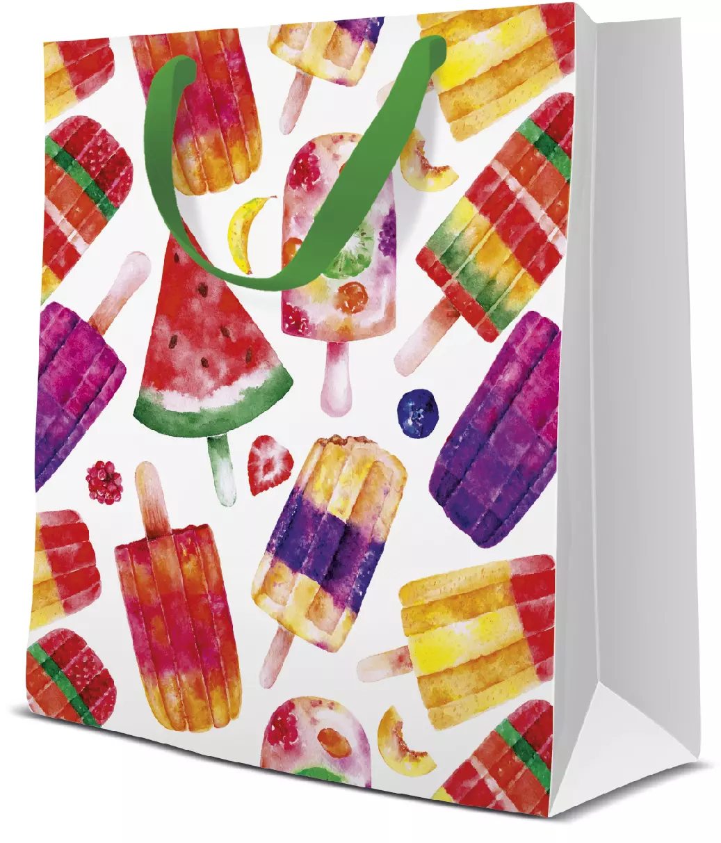 Torebka prezentowa Lody, średnia - Papiernicze i szkolne