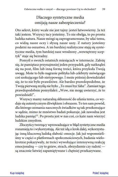 Faik. Sztuczna inteligencja w służbie fałszywej rzeczywistości. Jak przetrwać w epoce cyfrowych oszustw - Książki