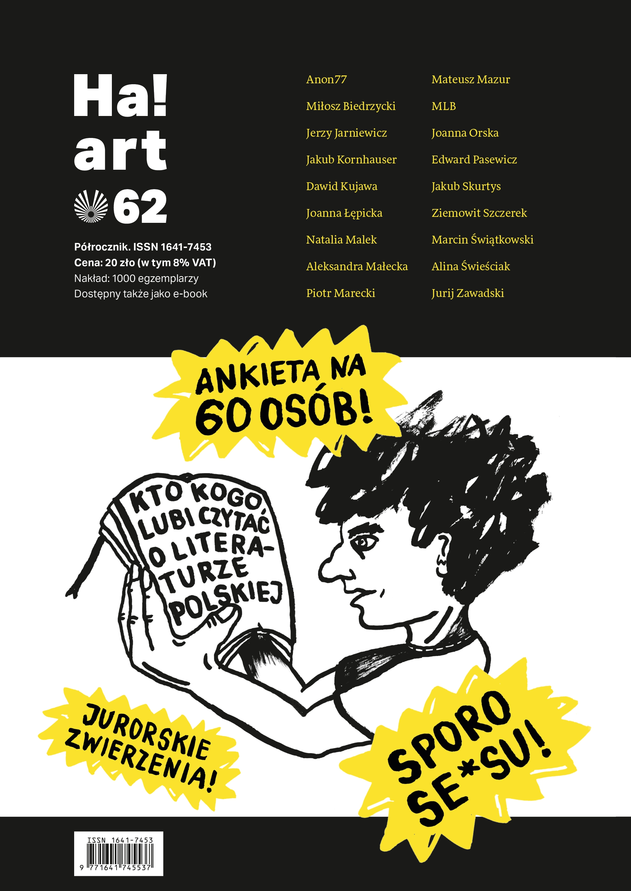 Czasopismo Ha!art. Nr 62 - Książki
