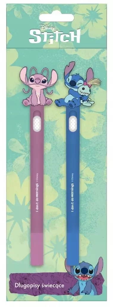 Długopis świecący 2szt Stitch - Papiernicze i szkolne